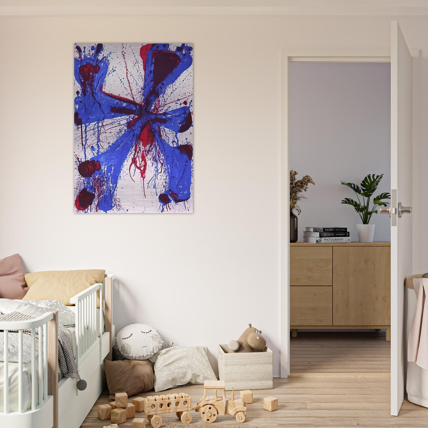 Damn Braces - Sam Francis Brushed Aluminum Print - 70x100 cm / 28x40 inches | Sam Francis Aluminum Print | Sam Francis Prints