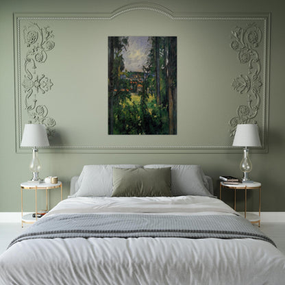 Auvers. View from Nearby - Paul Cézanne Brushed Aluminum Print - 70x100 cm / 28x40 inches | Paul Cézanne Aluminum Print | Paul Cézanne Prints