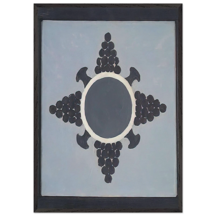 Mandala - 1955 - Forrest Bess 70x100 cm / 28x40 inches Framed Art Print – Black Wooden Frame