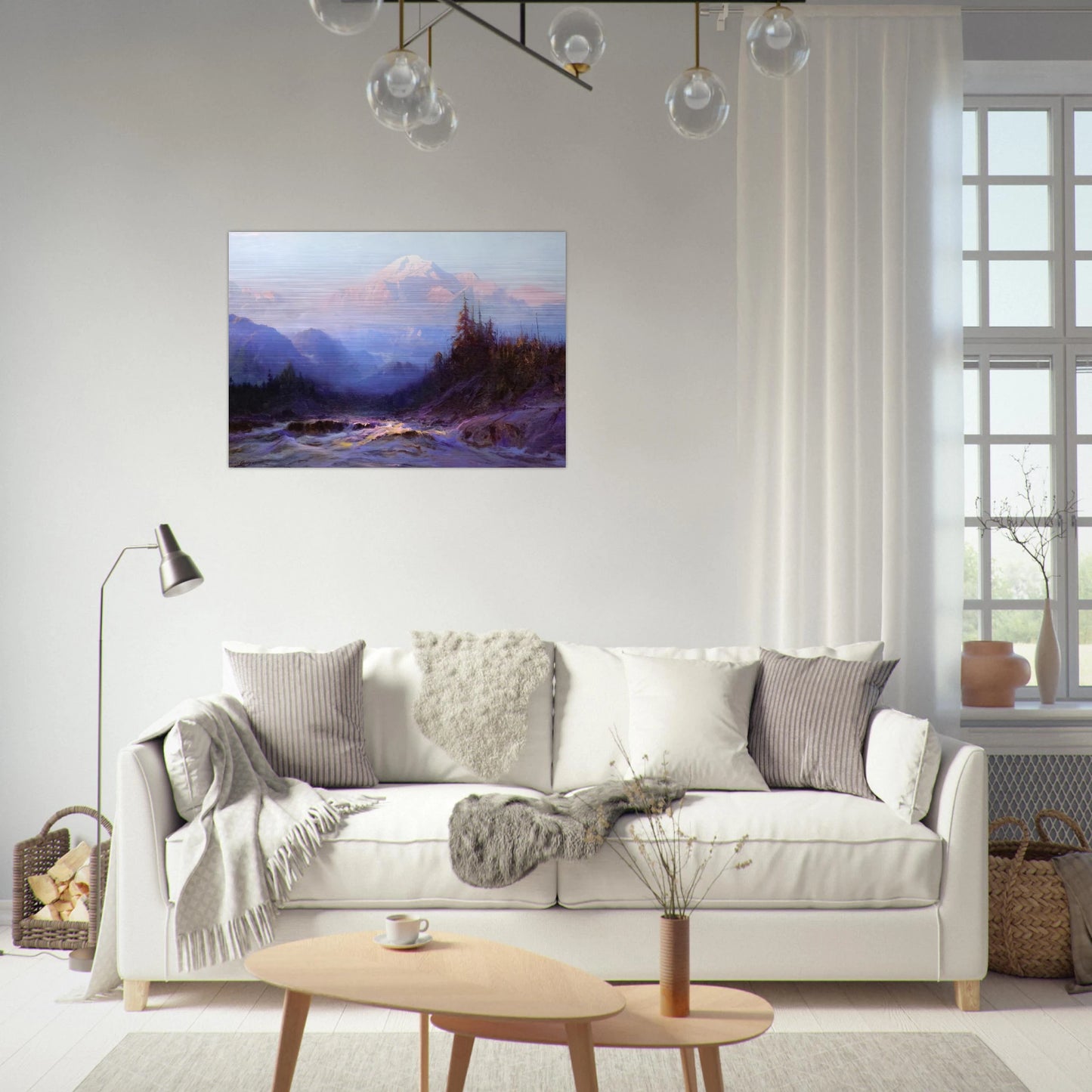 Mount McKinley - 1925 - Sydney Laurence Brushed Aluminum Print - 70x100 cm / 28x40 inches | Sydney Laurence Aluminum Print | Sydney Laurence Prints