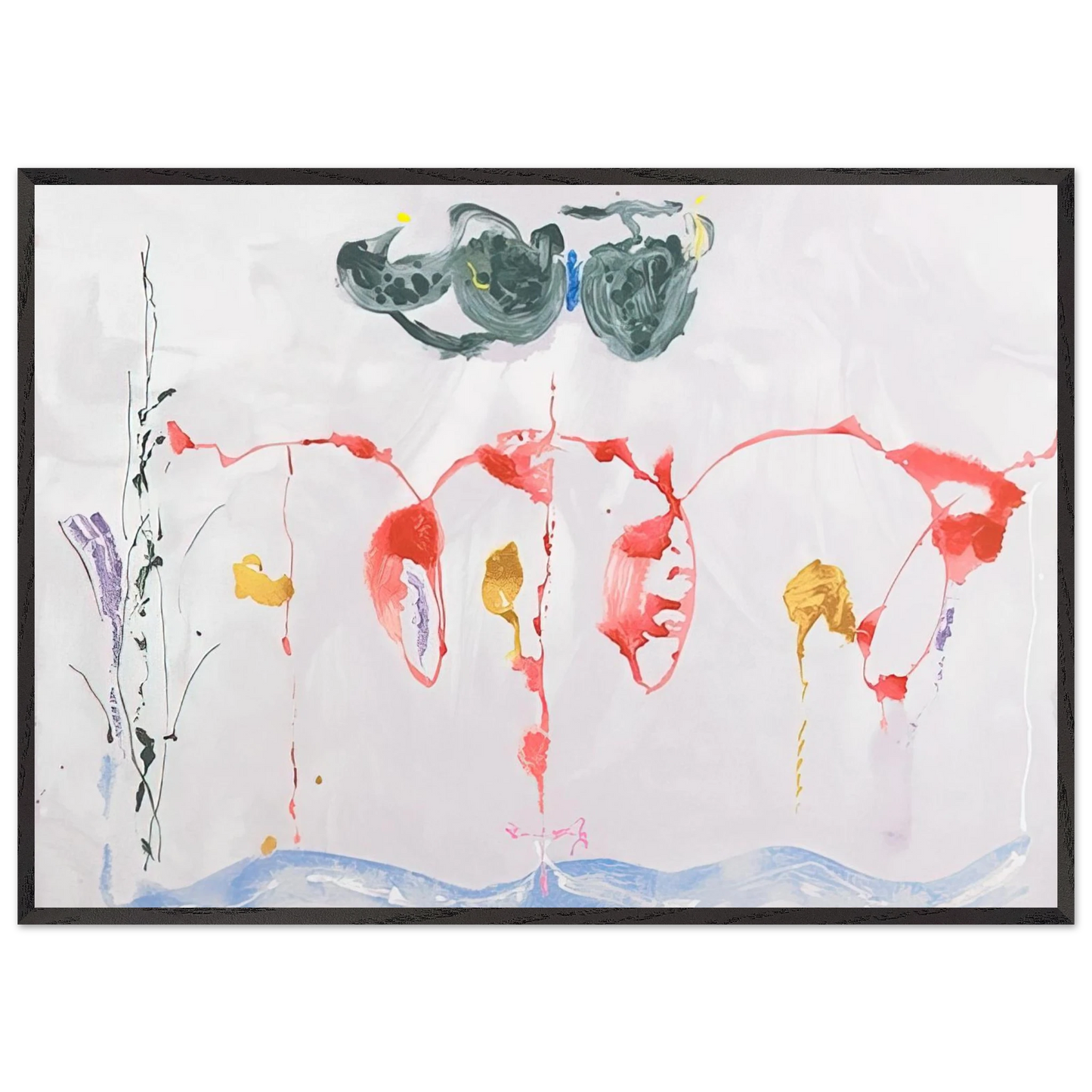 Helen Frankenthaler - Aerie - 2009 Wall art - 40x50 cm / 16x20 inches - Fine Art Poster-canvas - -