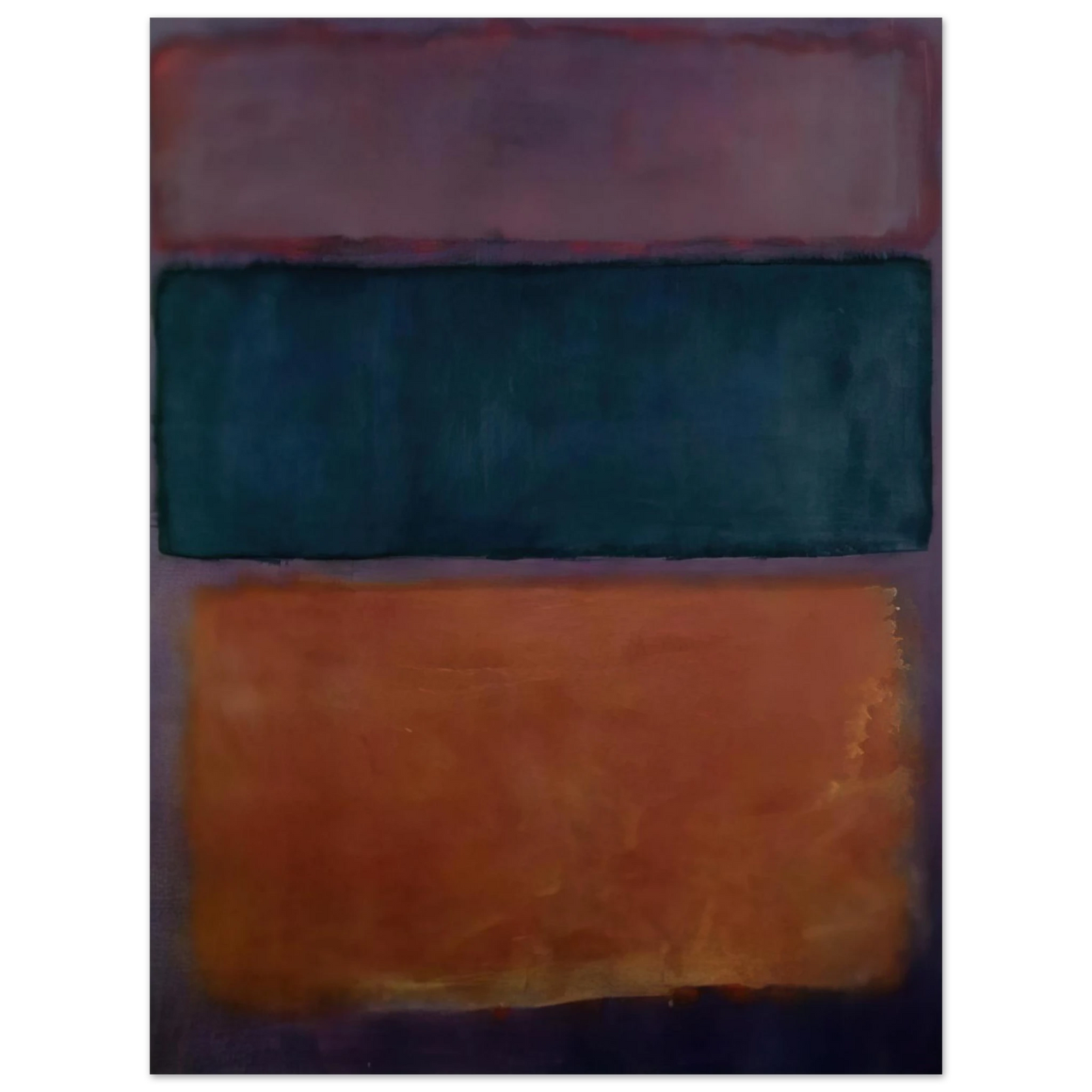 Helen Frankenthaler - Untitled - 1963 Wall art - A3 (29.7 x 42  cm) - Premium Wooden Framed Poster With Fine Art Paper-canvas - Black frame
