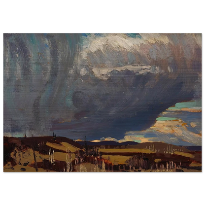 APPROACHING SNOWSTORM 1915 - Tom Thomson Brushed Aluminum Print - 70x100 cm / 28x40 inches | Tom Thomson Aluminum Print | Tom Thomson Prints