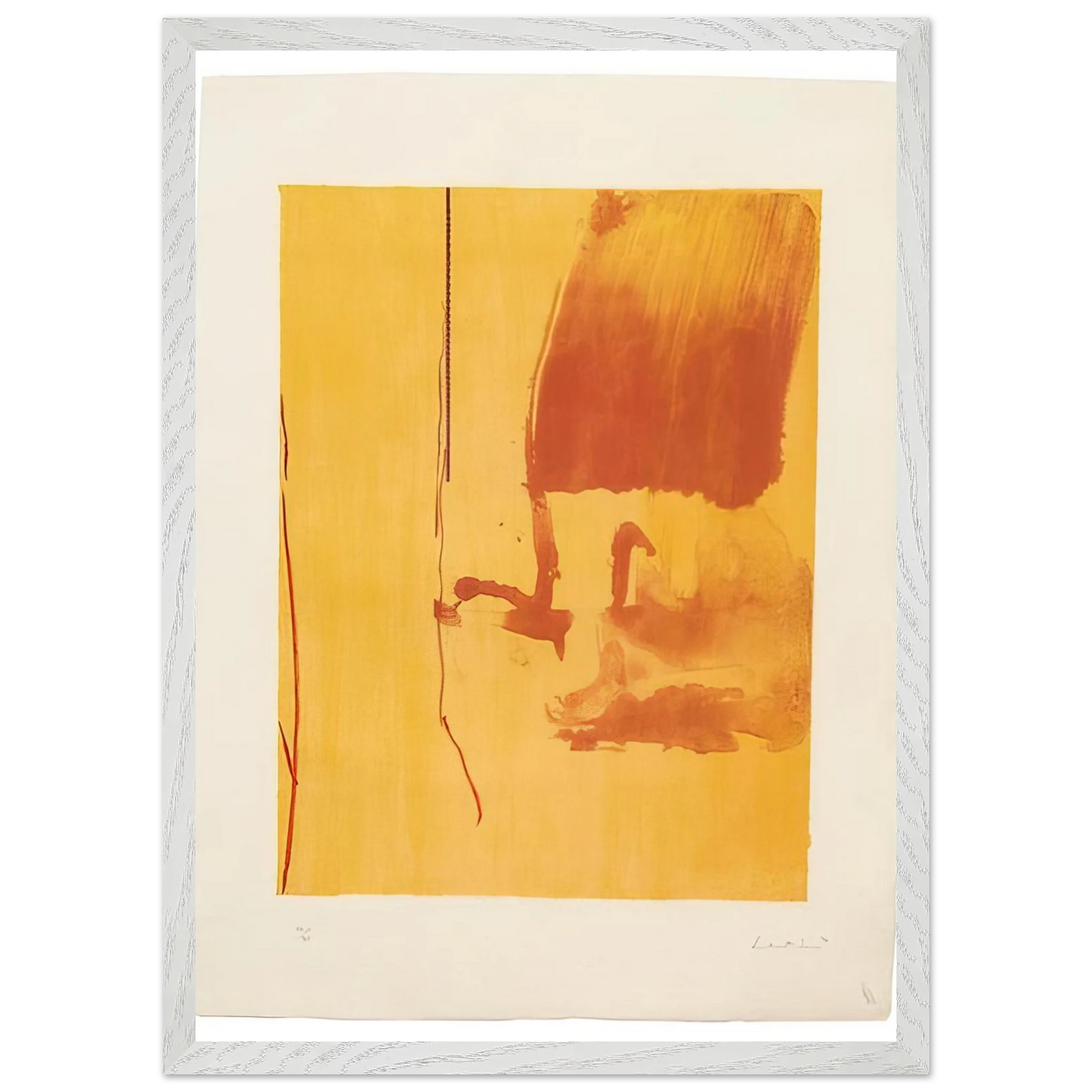 Helen Frankenthaler - Harvest - 1976 Wall art - 60x80 cm / 24x32 inches - Premium Wooden Framed Poster With Fine Art Paper-canvas - Wood frame