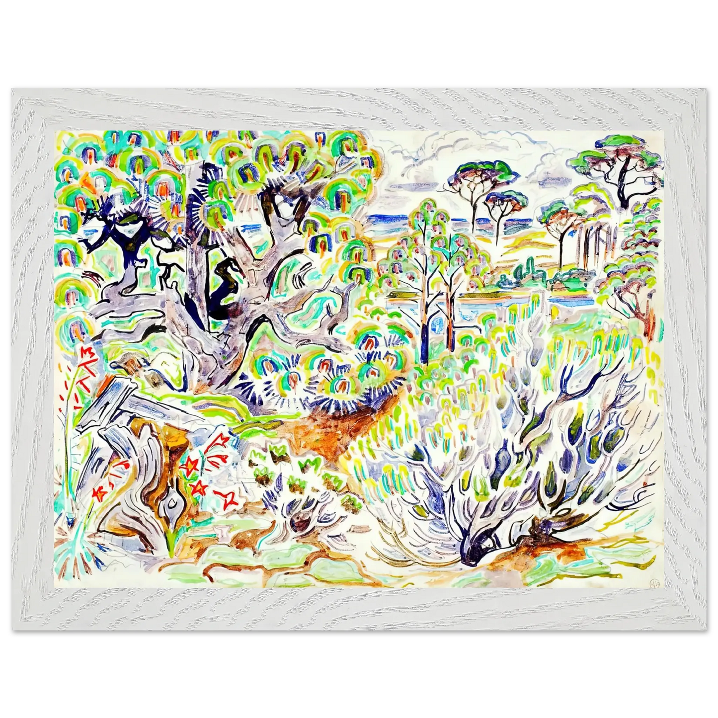 Walter Inglis Anderson - Walter Anderson Wall art - 21x29.7 cm / 8x12" - Premium Wooden Framed Poster With Fine Art Paper - Wood frame