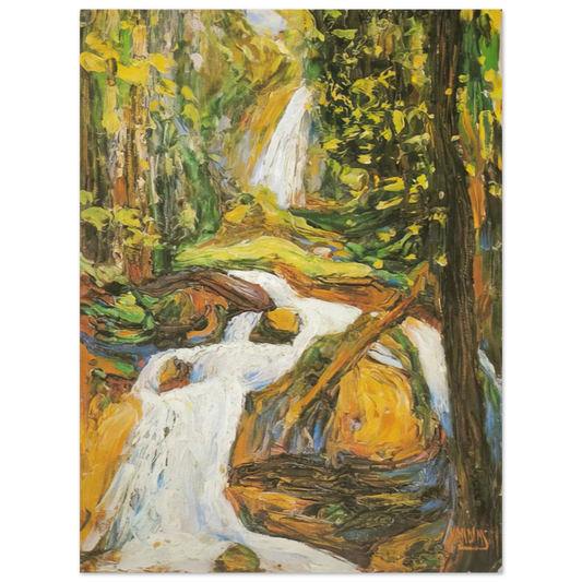 Wassily Kandinsky - KOCHEL WATERFALL I  75x100 cm / 30x40inches Fine Art Poster