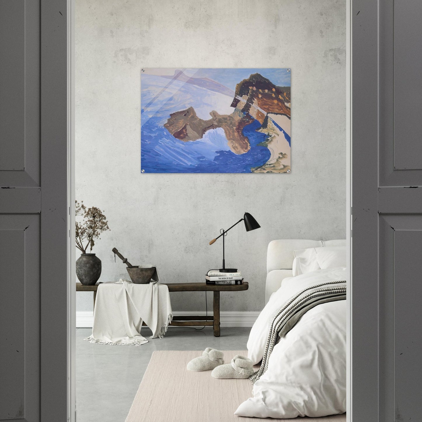 Meeting on the Island - Benedetta Cappa Acrylic Print - 70x100 cm / 28x40″ inches
