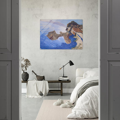 Meeting on the Island - Benedetta Cappa Acrylic Print - 70x100 cm / 28x40″ inches