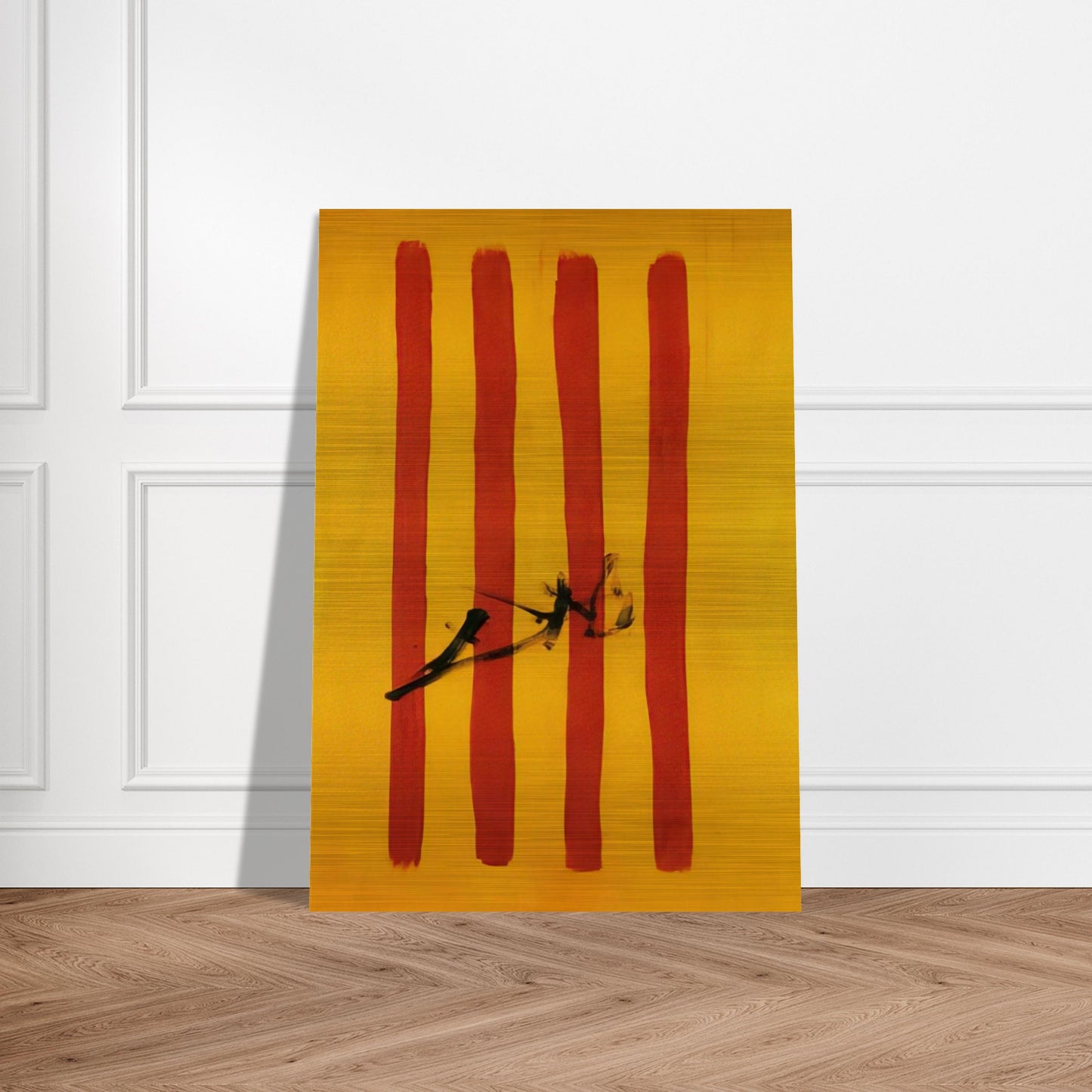 THE DALINIAN SENYERA CATALONIAN NATIONAL FLAG - Salvador Dali Brushed Aluminum Print - 70x100 cm / 28x40 inches | Salvador Dali Aluminum Print | Salvador Dali Prints