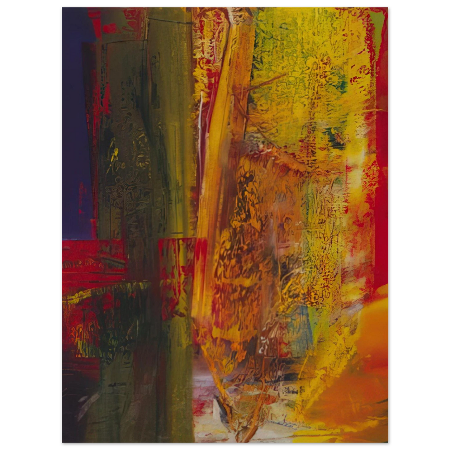 Gerhard Richter - OLBERG 1986  75x100 cm / 30x40inches Fine Art Poster