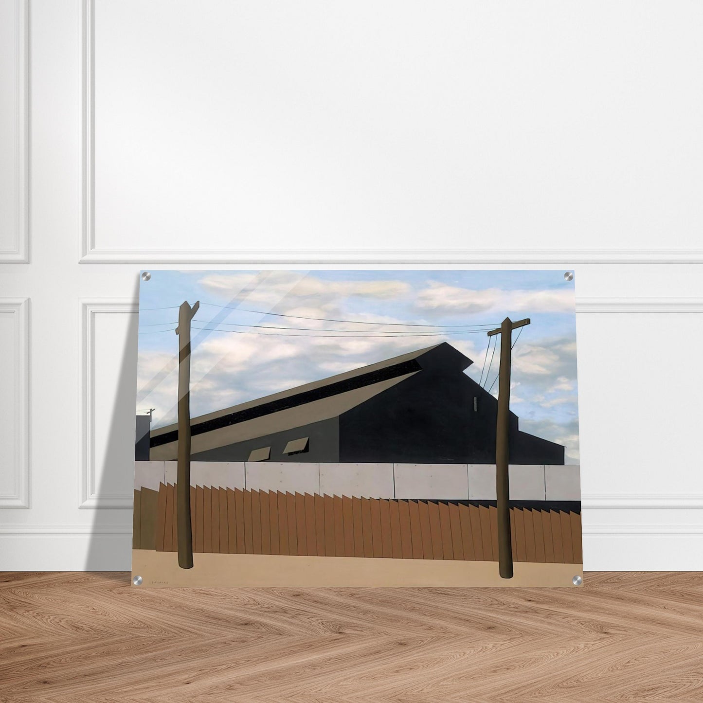 Steel Foundry, Coatesville, Pa. - 1937 - Ralston Crawford Acrylic Print - 70x100 cm / 28x40″ inches