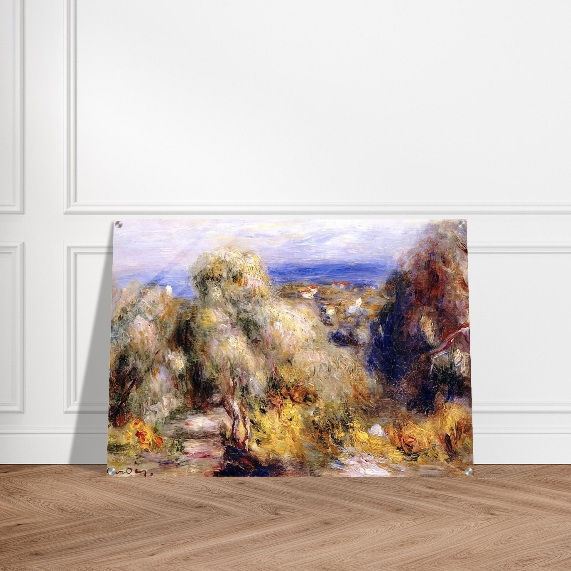 View of Cannet - Pierre-Auguste Renoir Acrylic Print - 70x100 cm / 28x40″ inches | Pierre-Auguste Renoir Wall Art | Pierre-Auguste Renoir Prints