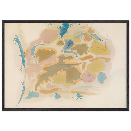 Shatter 1953- - Helen Frankenthaler 70x100 cm / 28x40 inches Framed Art Print – Black Wooden Frame