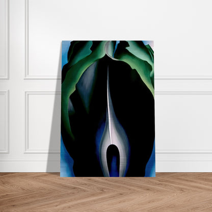 Jack-in-the-Pulpit No. IV - Georgia O'Keeffe Brushed Aluminum Print - 70x100 cm / 28x40 inches | Georgia O'Keeffe Aluminum Print | Georgia O'Keeffe Prints