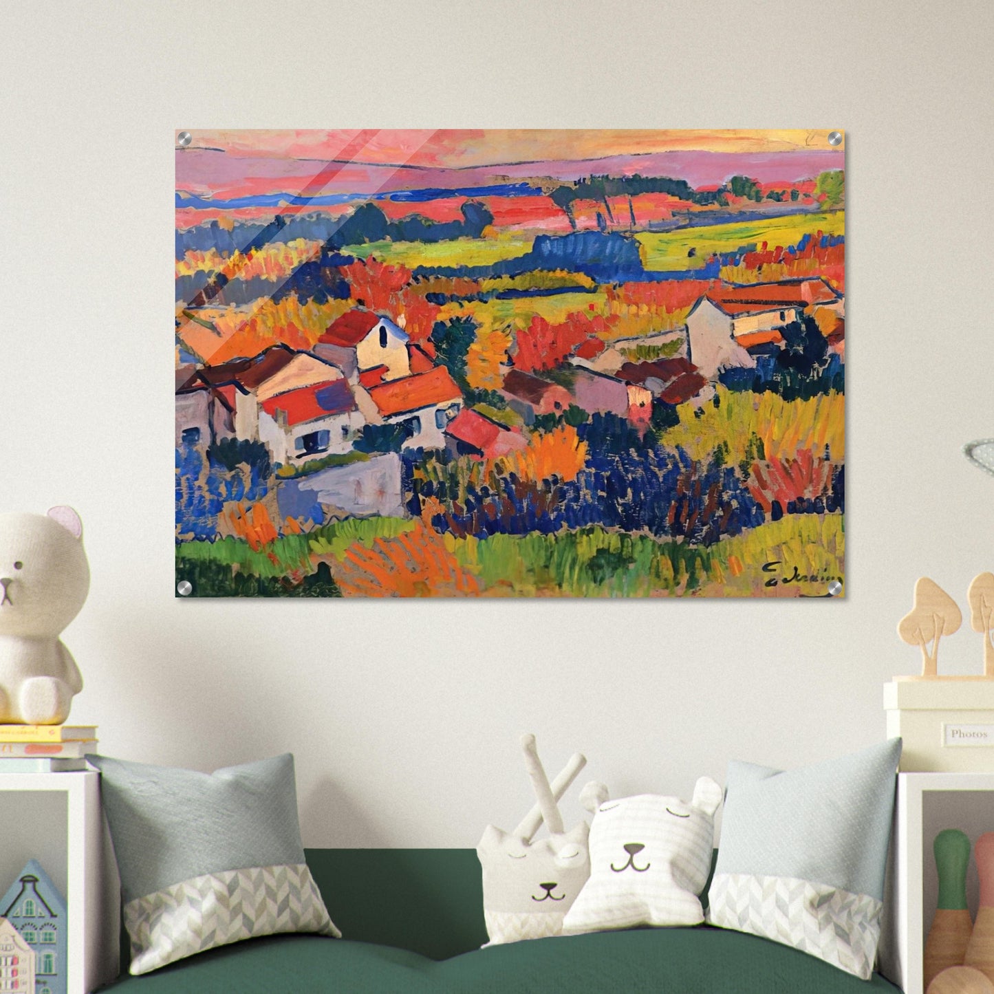 LANDSCAPE NEAR CHATOU 1904 1 - Andre Derain Acrylic Print - 70x100 cm / 28x40″ inches