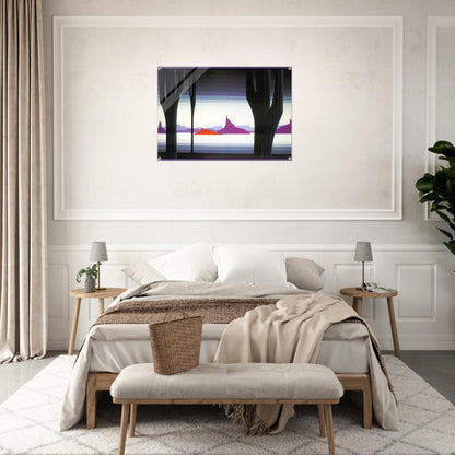 Saguaro - Eyvind Earle Acrylic Print - 70x100 cm / 28x40″ inches | Eyvind Earle Wall Art | Eyvind Earle Prints