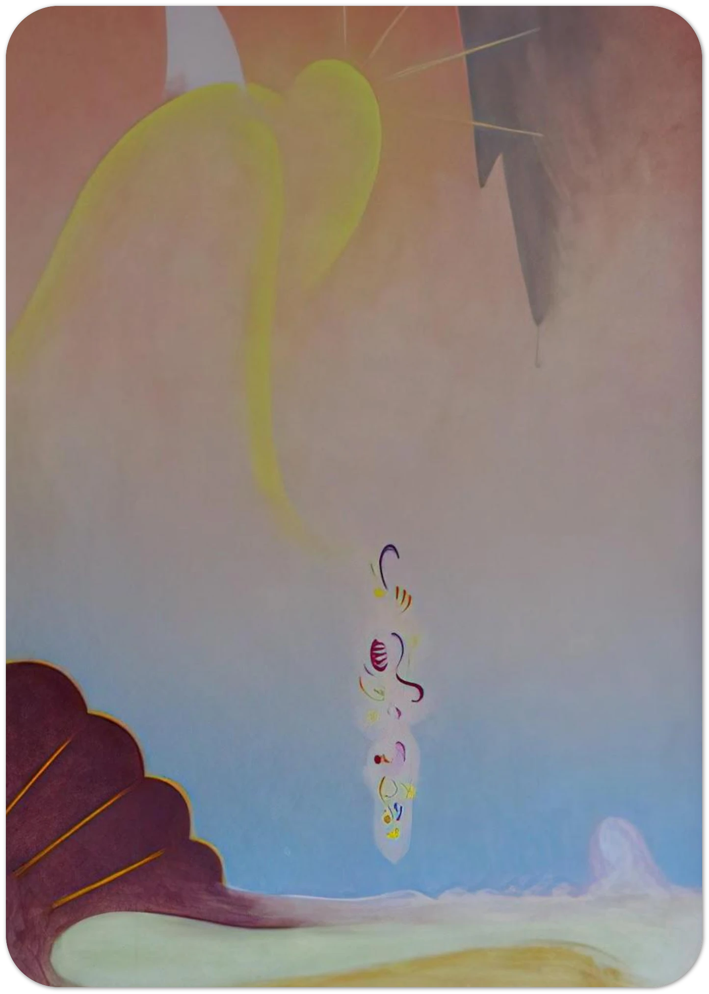 First Spring Garland - Precisionism By Agnes Lawrence Pelton Pack of 10 Post Cards | Agnes Lawrence Pelton Post Cards | A6 (10.5 x 14.8 cm) - 4.1 x 5.8 inches