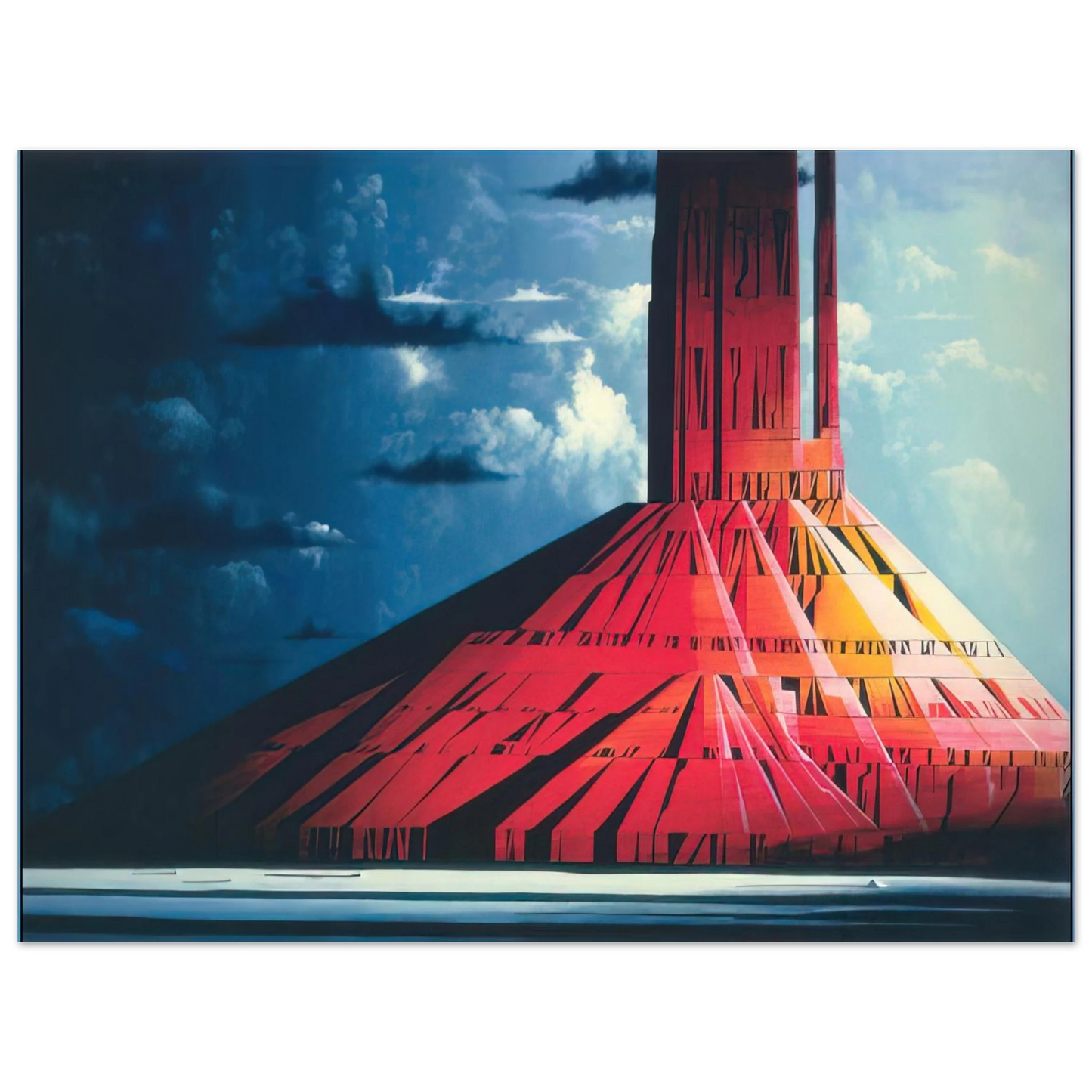 Eyvind Earle - Indian Lands  75x100 cm / 30x40inches Fine Art Poster