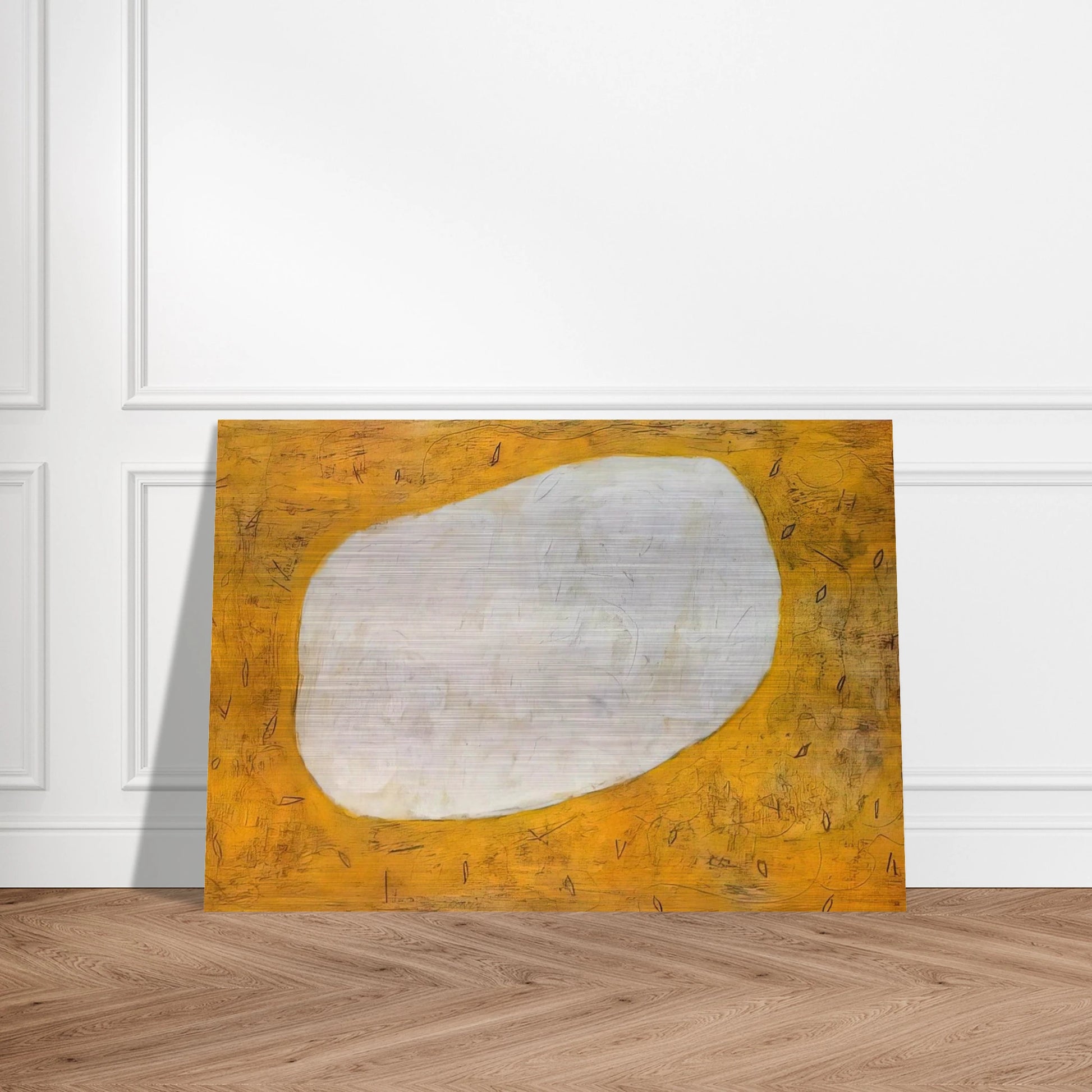 Homage to Dubuffet I - 1952 - Gene Davis Brushed Aluminum Print - 70x100 cm / 28x40 inches | Gene Davis Aluminum Print | Gene Davis Prints
