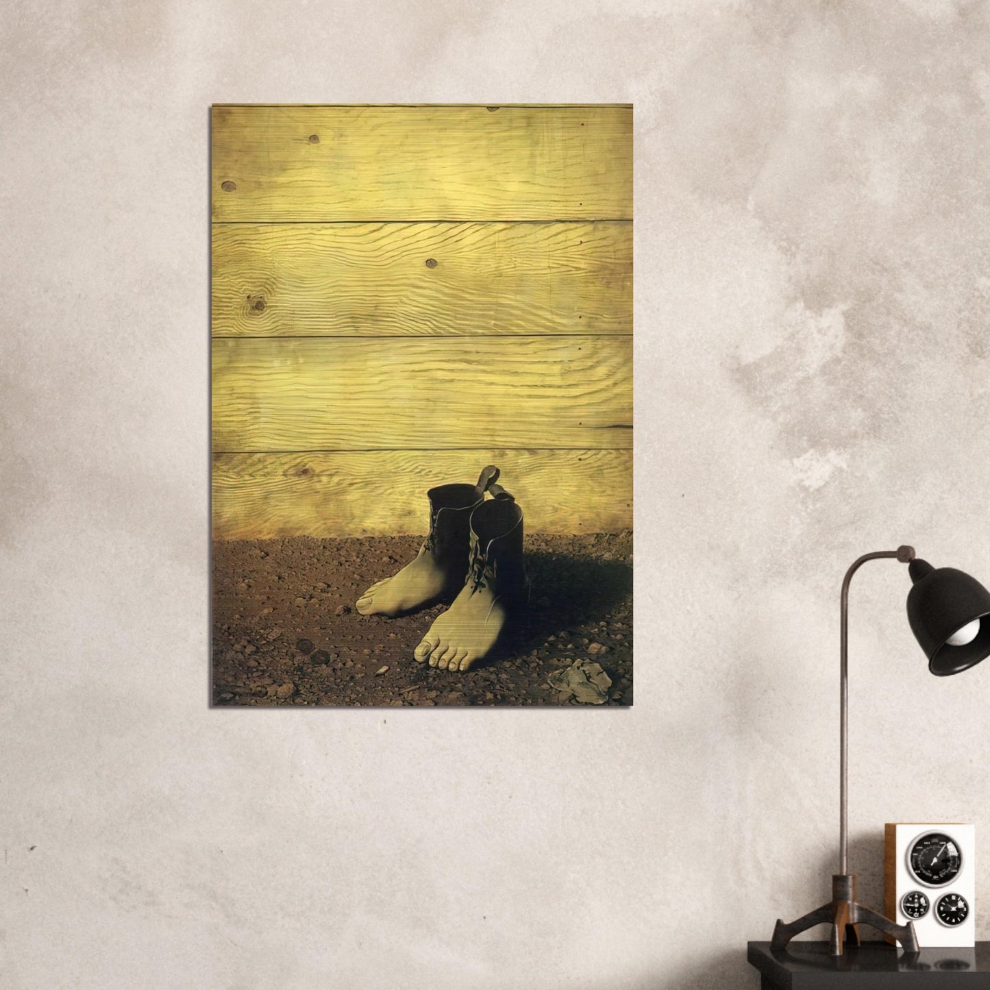 THE RED MODEL 1934 - Rene Magritte Brushed Aluminum Print - 70x100 cm / 28x40 inches | Rene Magritte Aluminum Print | Rene Magritte Prints