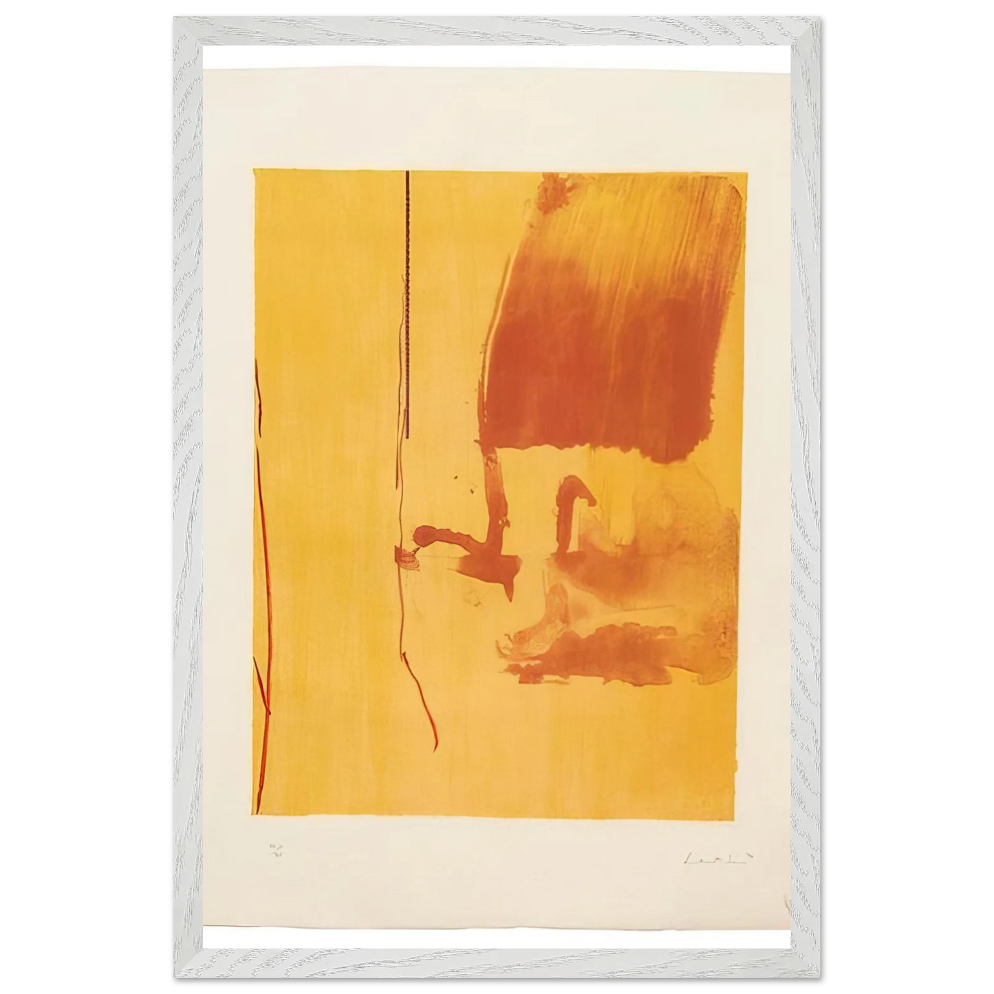 Helen Frankenthaler - Harvest - 1976 Wall art - A2 (42 x 59.4  cm) - Premium Wooden Framed Poster With Fine Art Paper-canvas - Wood frame