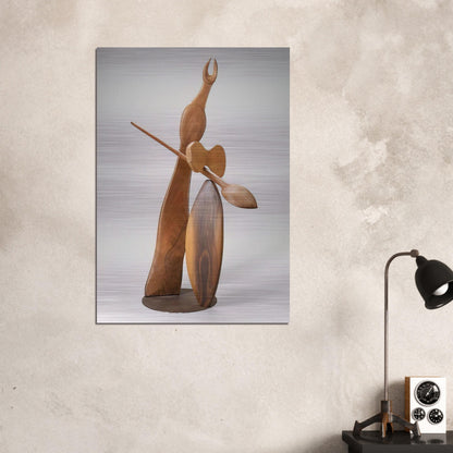 DIANA 1934 - Alexander Calder Brushed Aluminum Print - 70x100 cm / 28x40 inches | Alexander Calder Aluminum Print | Alexander Calder Prints