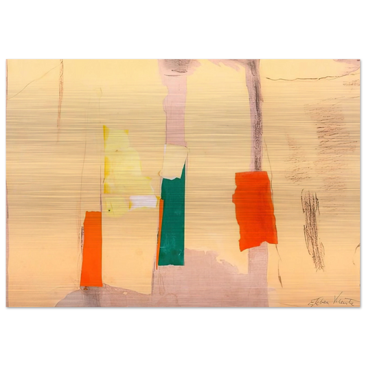 UNTITLED 1998 - Esteban Vicente Brushed Aluminum Print - 70x100 cm / 28x40 inches | Esteban Vicente Aluminum Print | Esteban Vicente Prints