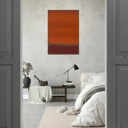 Ochre and Red on Red - 1962 - Mark Rothko Brushed Aluminum Print - 70x100 cm / 28x40 inches | Mark Rothko Aluminum Print | Mark Rothko Prints