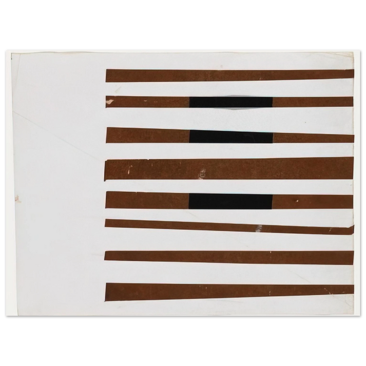 Ellsworth Kelly - Black, Brown, White  75x100 cm / 30x40inches Fine Art Poster