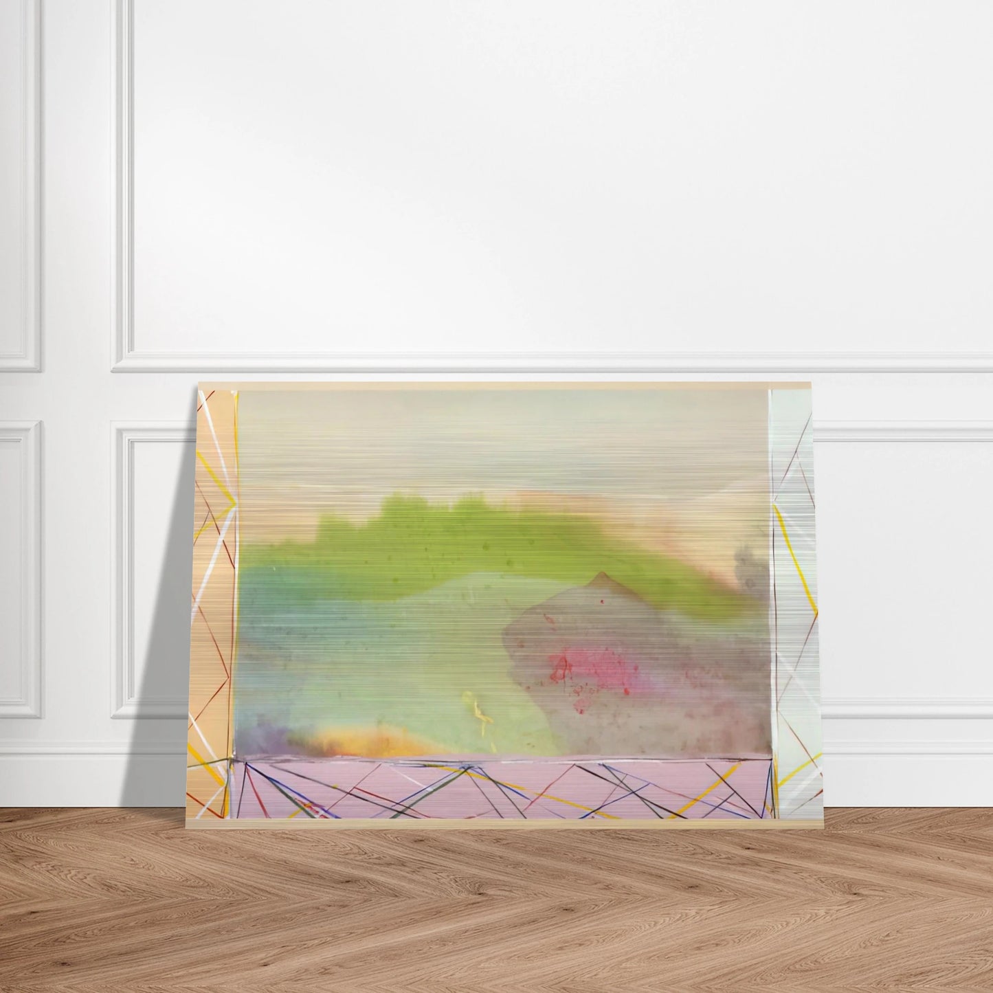 A Vision - 1988 - Ronnie Landfield Brushed Aluminum Print - 70x100 cm / 28x40 inches | Ronnie Landfield Aluminum Print | Ronnie Landfield Prints