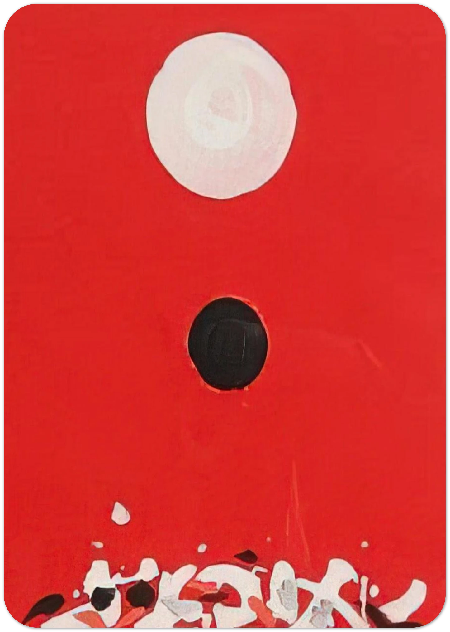Crimson Ground - 1972 By Adolph Gottlieb Pack of 10 Post Cards | Adolph Gottlieb Post Cards | A6 (10.5 x 14.8 cm) - 4.1 x 5.8 inches