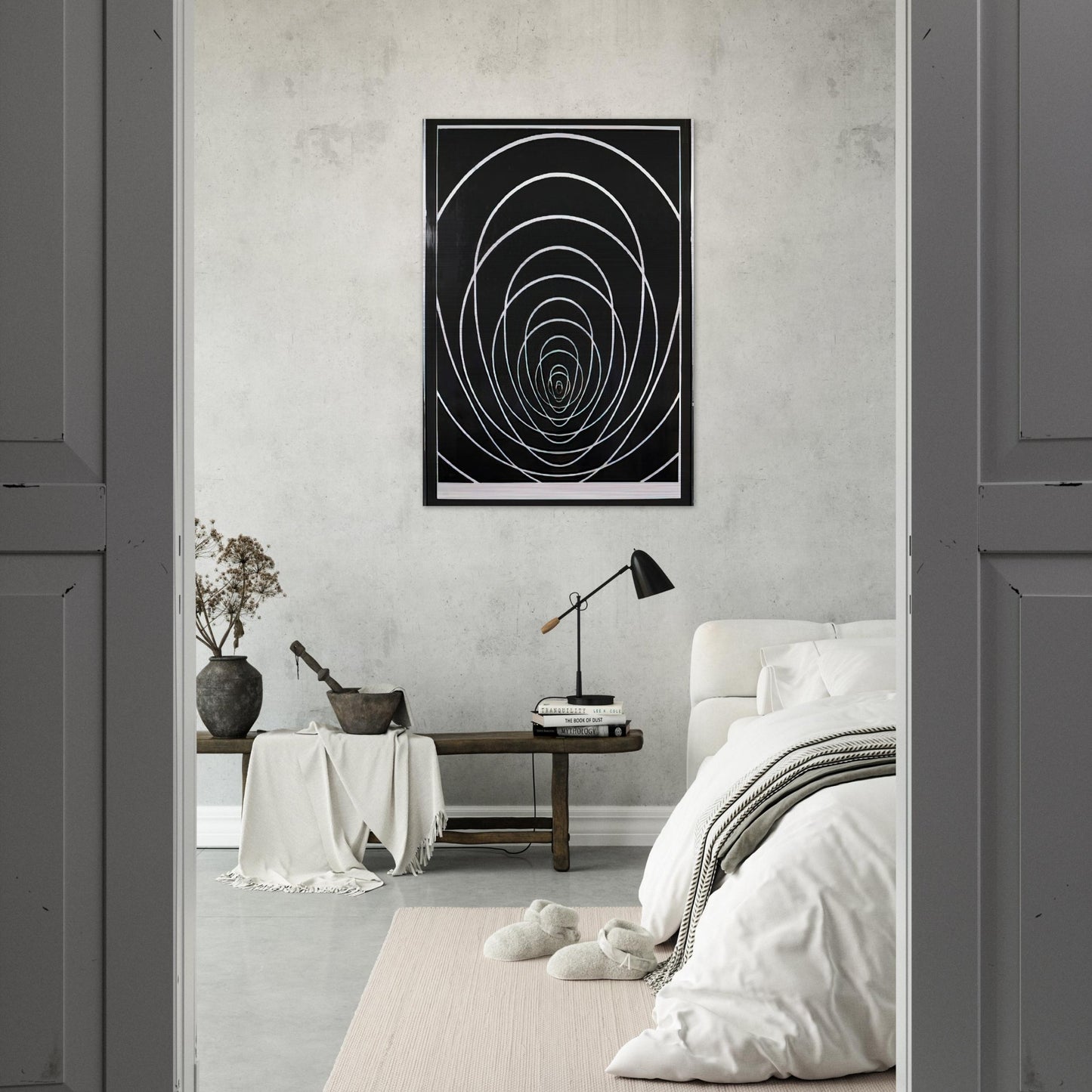 Concentric Space - 1969 - Clarence Holbrook Carter Brushed Aluminum Print - 70x100 cm / 28x40 inches | Clarence Holbrook Carter Aluminum Print | Clarence Holbrook Carter Prints