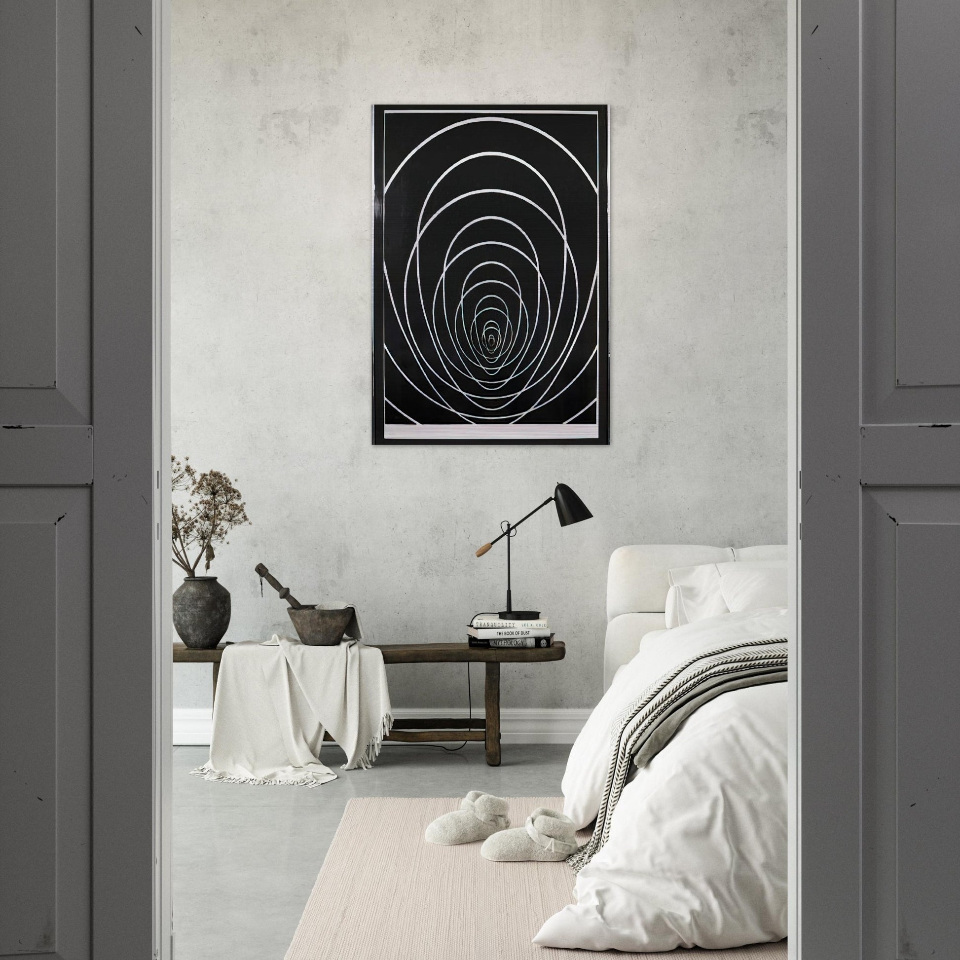 Concentric Space - 1969 - Clarence Holbrook Carter Brushed Aluminum Print - 70x100 cm / 28x40 inches | Clarence Holbrook Carter Aluminum Print | Clarence Holbrook Carter Prints