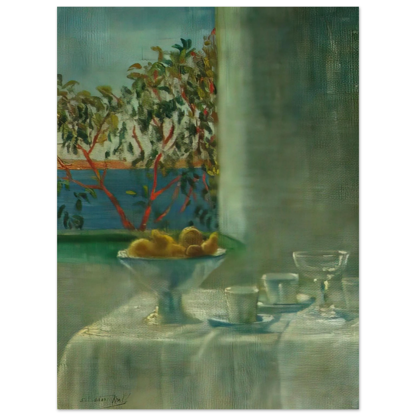 Salvador Dali - STILL LIFE BY A WINDOW  75x100 cm / 30x40inches Fine Art Poster