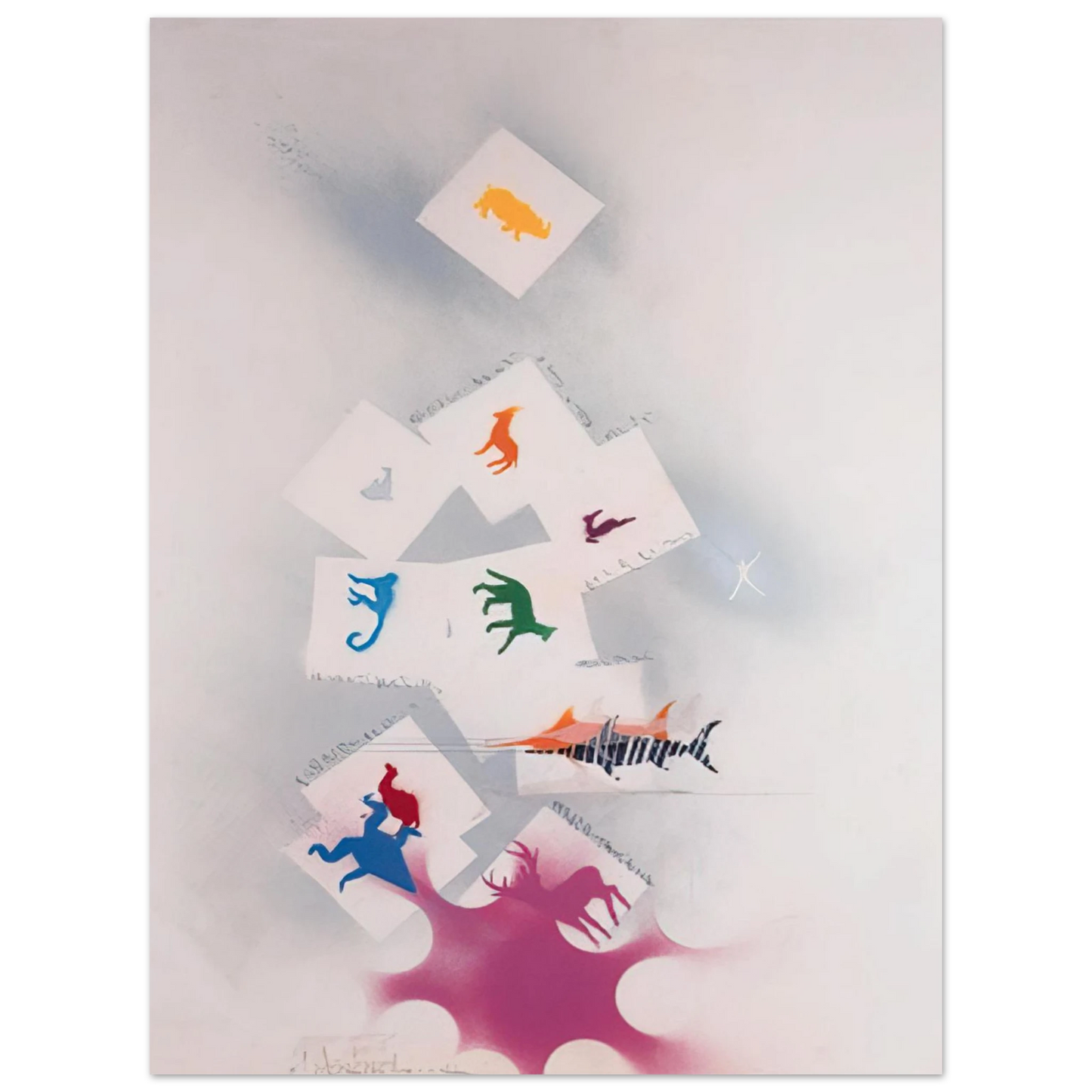 Alighiero Boetti - UNTITLED 2  75x100 cm / 30x40inches Fine Art Poster