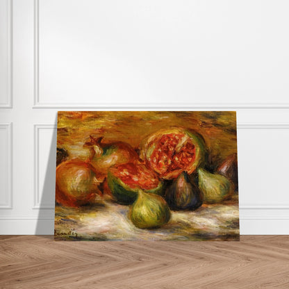 Still Life with Figs - Pierre-Auguste Renoir Brushed Aluminum Print - 70x100 cm / 28x40 inches | Pierre-Auguste Renoir Aluminum Print | Pierre-Auguste Renoir Prints