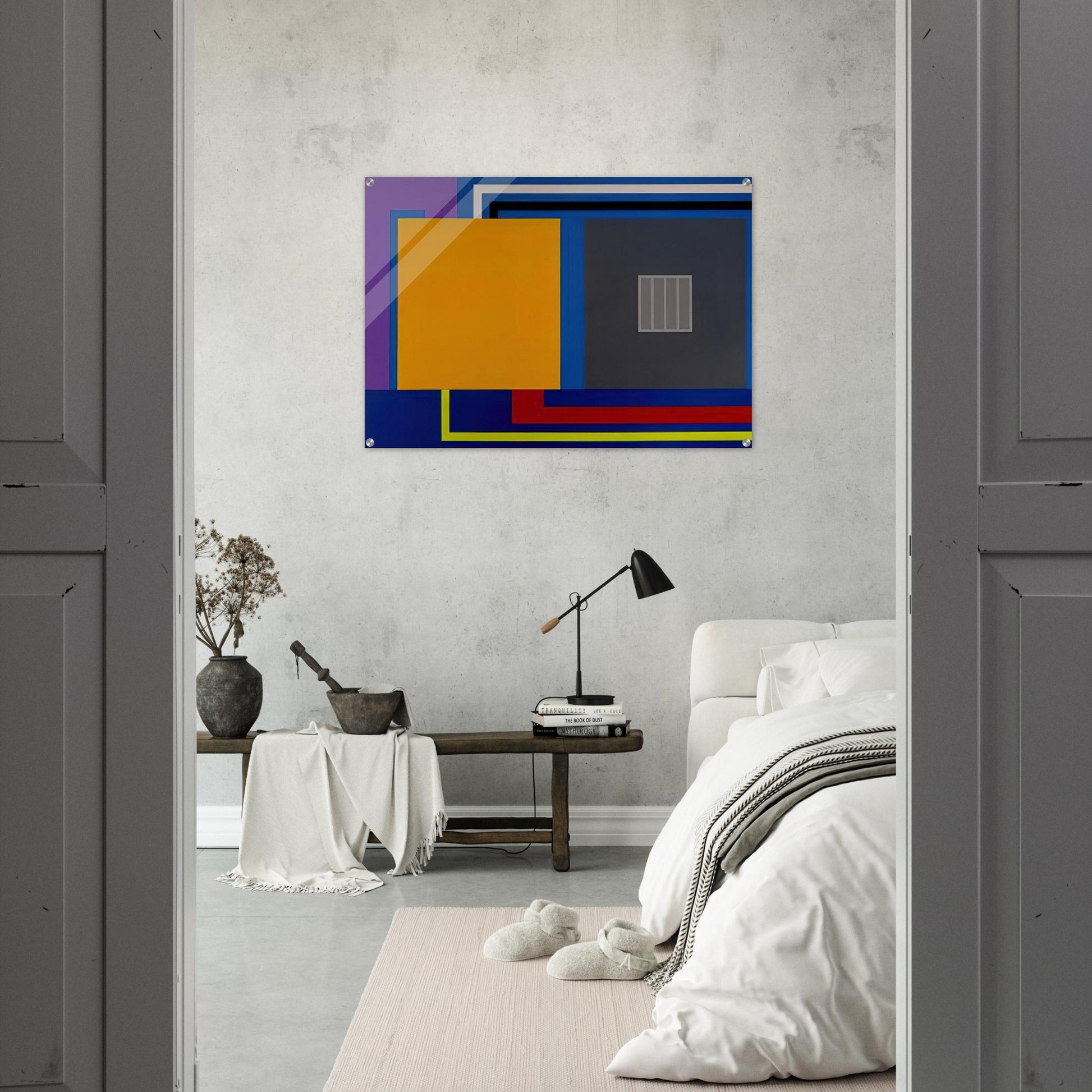 A Perfect World - 1993 - Peter Halley Acrylic Print - 70x100 cm / 28x40″ inches