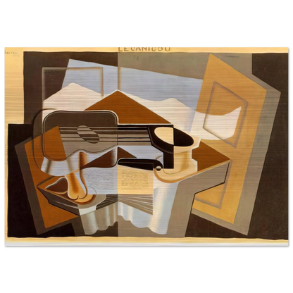 THE MOUNTAIN LE CANIGOU 1921 - Juan Gris Brushed Aluminum Print - 70x100 cm / 28x40 inches | Juan Gris Aluminum Print | Juan Gris Prints