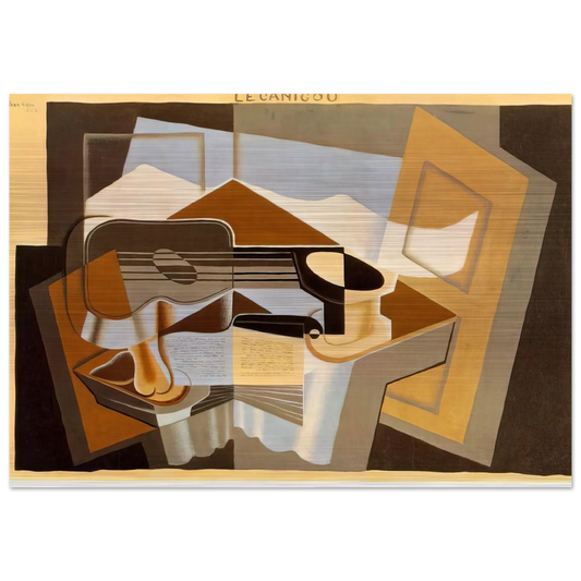 THE MOUNTAIN LE CANIGOU 1921 - Juan Gris Brushed Aluminum Print - 70x100 cm / 28x40 inches | Juan Gris Aluminum Print | Juan Gris Prints