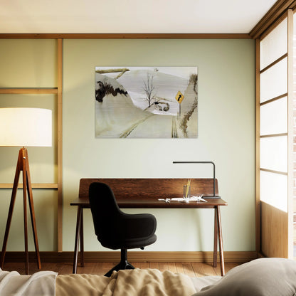 RING ROAD - Andrew Wyeth Brushed Aluminum Print - 70x100 cm / 28x40 inches | Andrew Wyeth Aluminum Print | Andrew Wyeth Prints