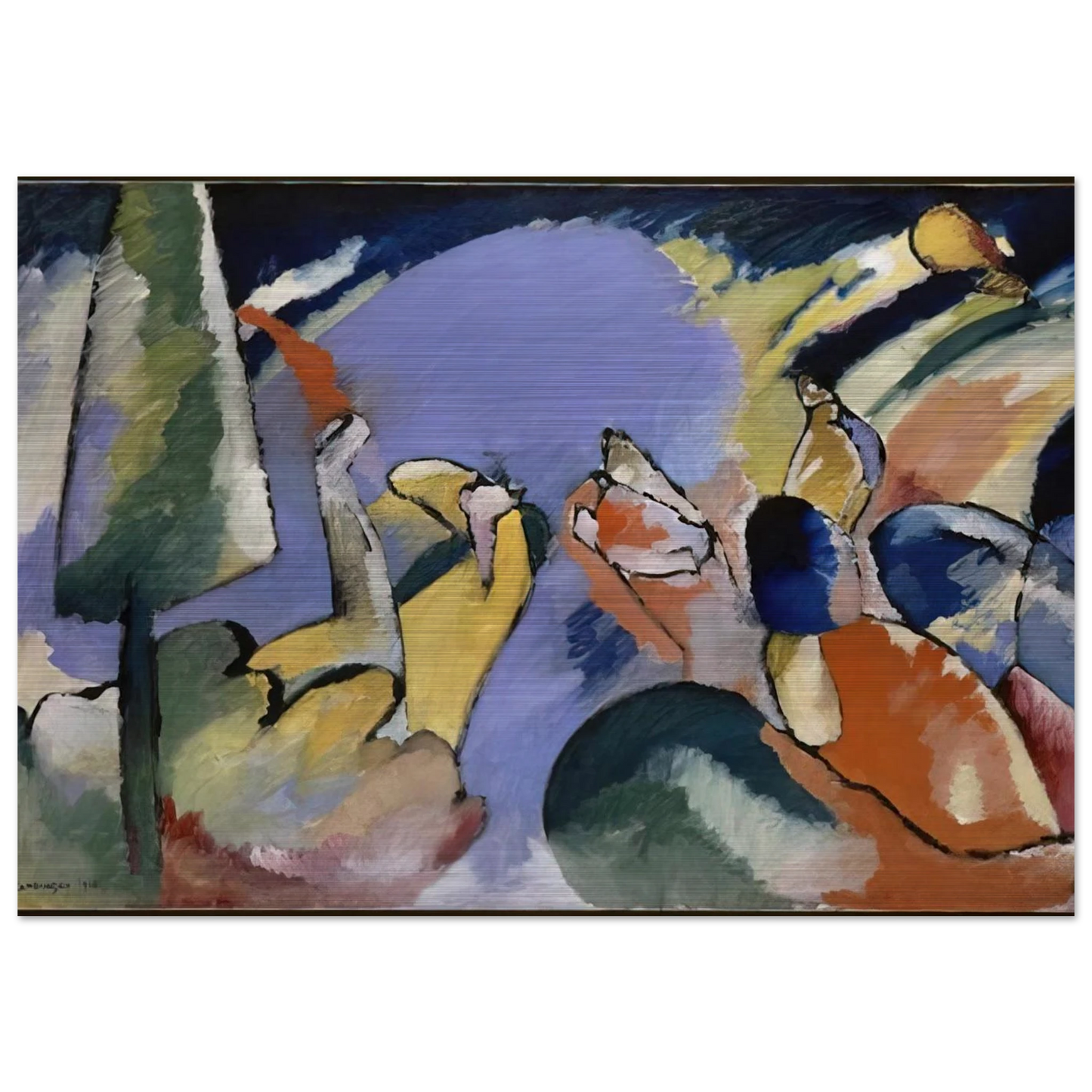 IMPROVISATION XIV 1910 - Wassily Kandinsky Brushed Aluminum Print - 70x100 cm / 28x40 inches | Wassily Kandinsky Aluminum Print | Wassily Kandinsky Prints
