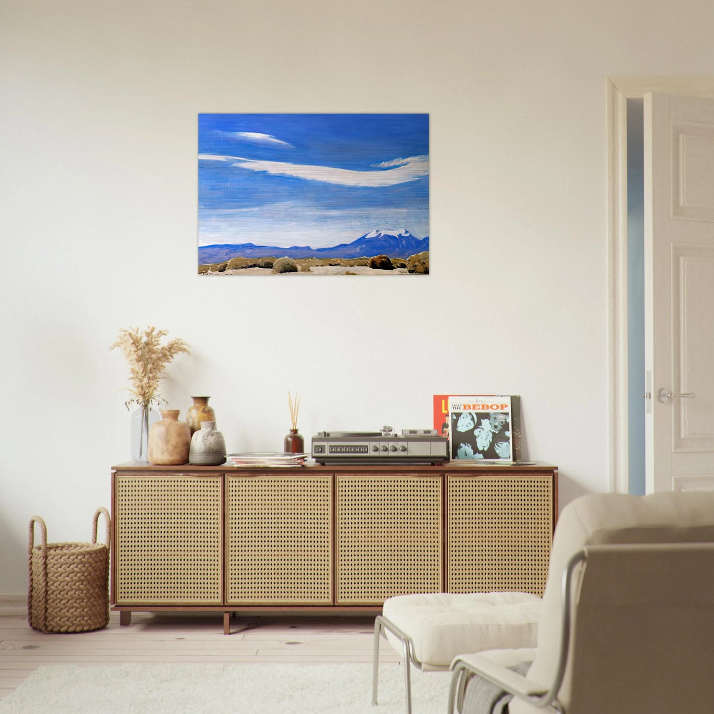 THE CLOUD COACHELLA VALLEY CALIFORNIA 1940 - Maynard Dixon Brushed Aluminum Print - 70x100 cm / 28x40 inches | Maynard Dixon Aluminum Print | Maynard Dixon Prints