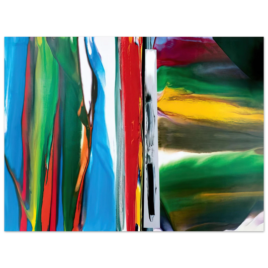 Paul Jenkins - Phenomena Astral Tundra - 1986  75x100 cm / 30x40inches Fine Art Poster