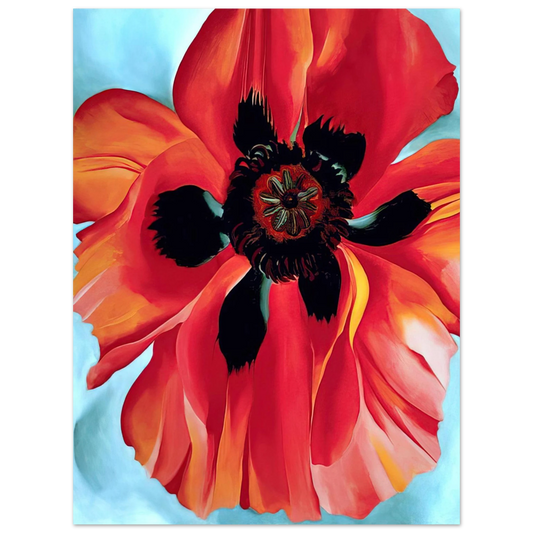 Georgia O'Keeffe - Red Poppy VI Fine Art Poster