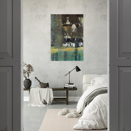 SCHLOSS KAMMER AM ATTERSEE II 1909 - Gustav Klimt Brushed Aluminum Print - 70x100 cm / 28x40 inches | Gustav Klimt Aluminum Print | Gustav Klimt Prints