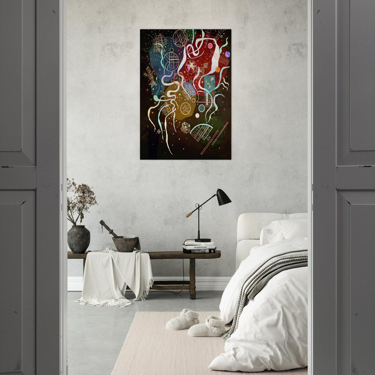 MOVEMENT I 1935 - Wassily Kandinsky Brushed Aluminum Print - 70x100 cm / 28x40 inches | Wassily Kandinsky Aluminum Print | Wassily Kandinsky Prints