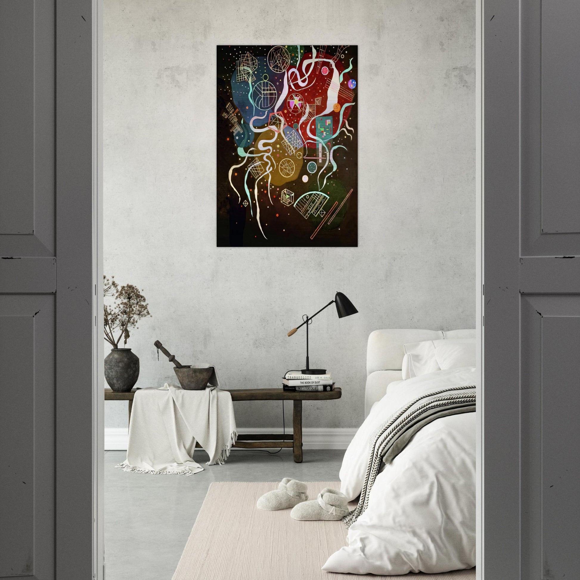 MOVEMENT I 1935 - Wassily Kandinsky Brushed Aluminum Print - 70x100 cm / 28x40 inches | Wassily Kandinsky Aluminum Print | Wassily Kandinsky Prints