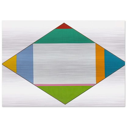 Expansion in Four Directions - 1962 - Max Bill Brushed Aluminum Print - 70x100 cm / 28x40 inches | Max Bill Aluminum Print | Max Bill Prints