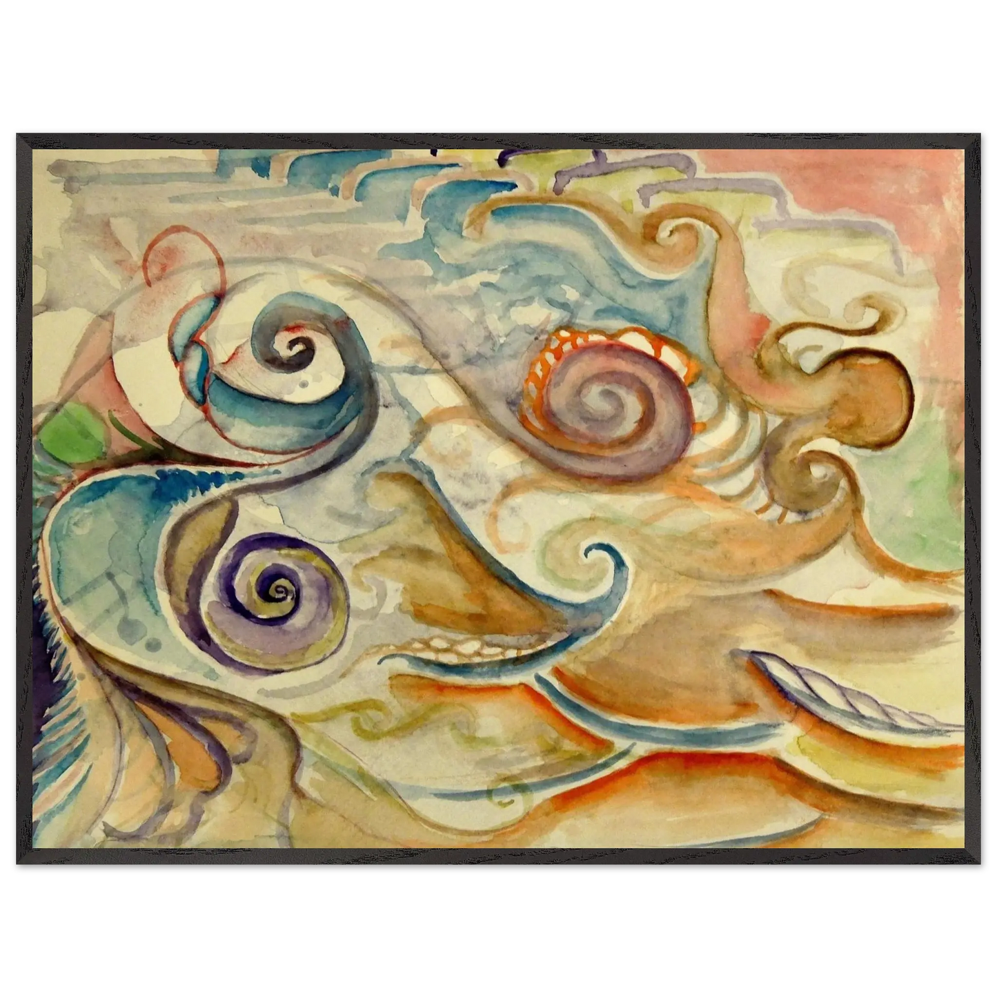Walter Inglis Anderson - Walter Anderson Wall art - 27x35 cm / 11x14 Inches - Premium Wooden Framed Poster With Fine Art Paper - White frame