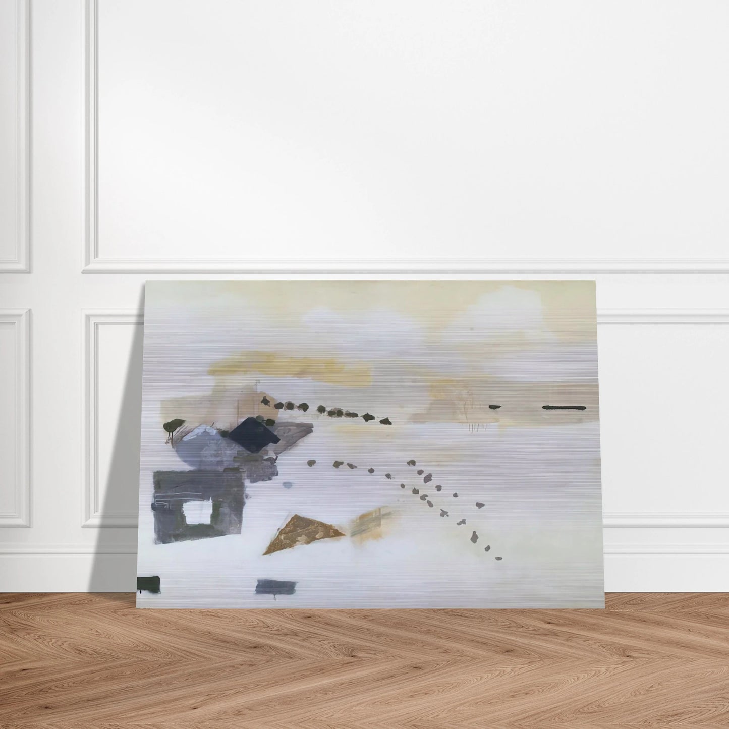 Footsteps - 1954 - Kenzo Okada Brushed Aluminum Print - 70x100 cm / 28x40 inches | Kenzo Okada Aluminum Print | Kenzo Okada Prints